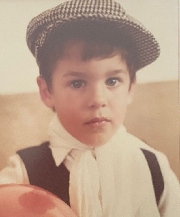 Alejo Sauras de pequeño