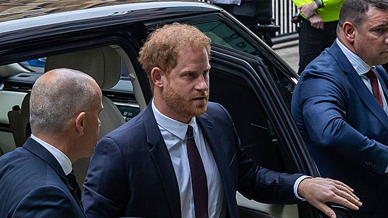 El príncipe Harry, el pasado junio, llegando al juicio contra el grupo Mirror