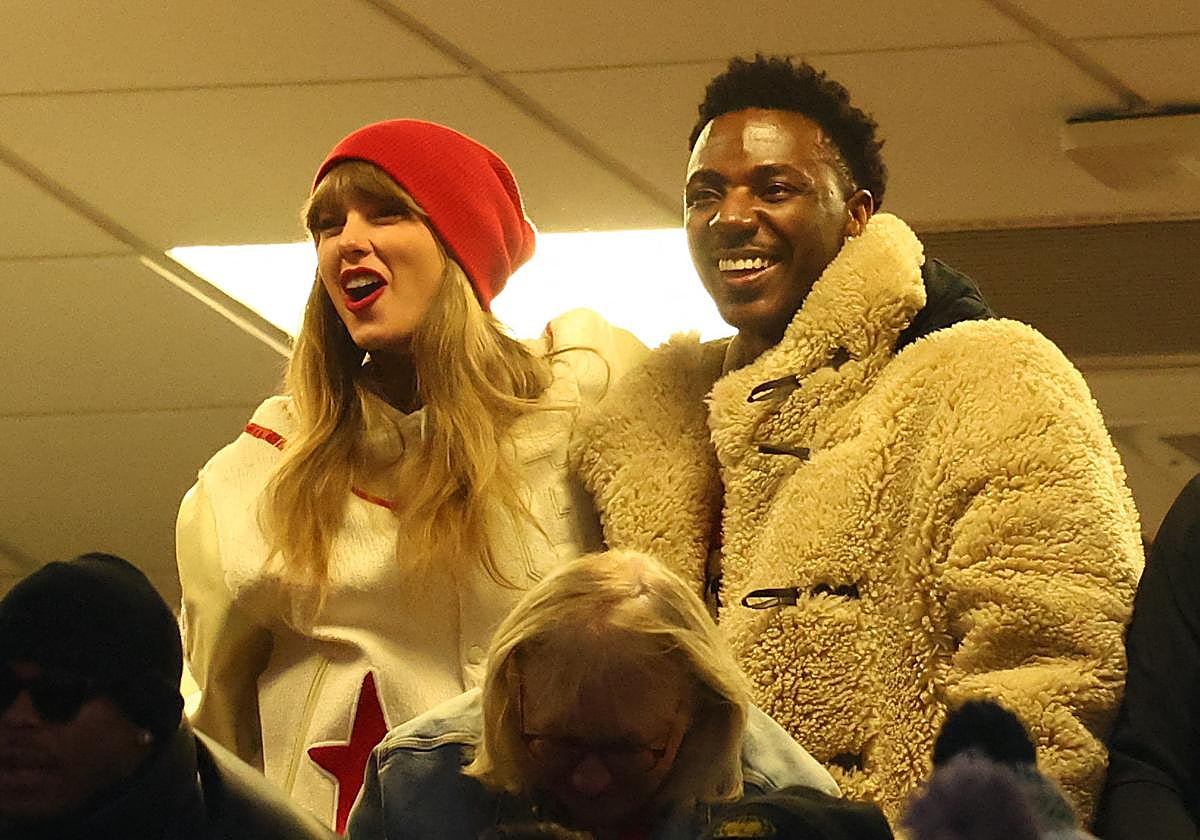 Taylor Swift en un evento deportivo en Nueva York