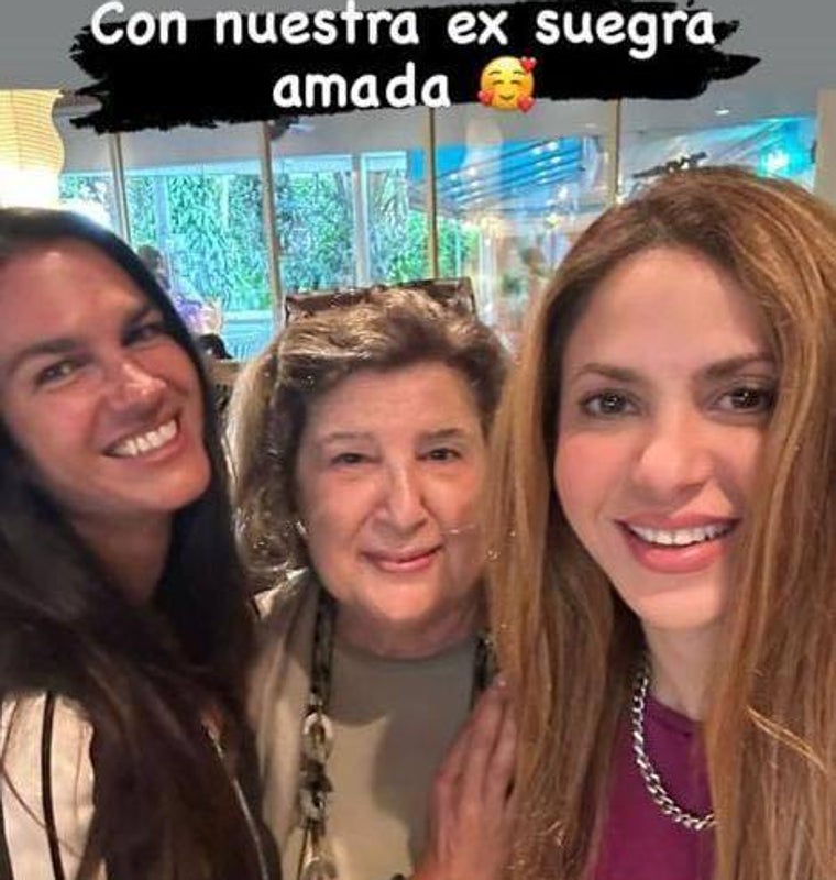 La foto viral del reencuentro de Shakira con su exsuegra