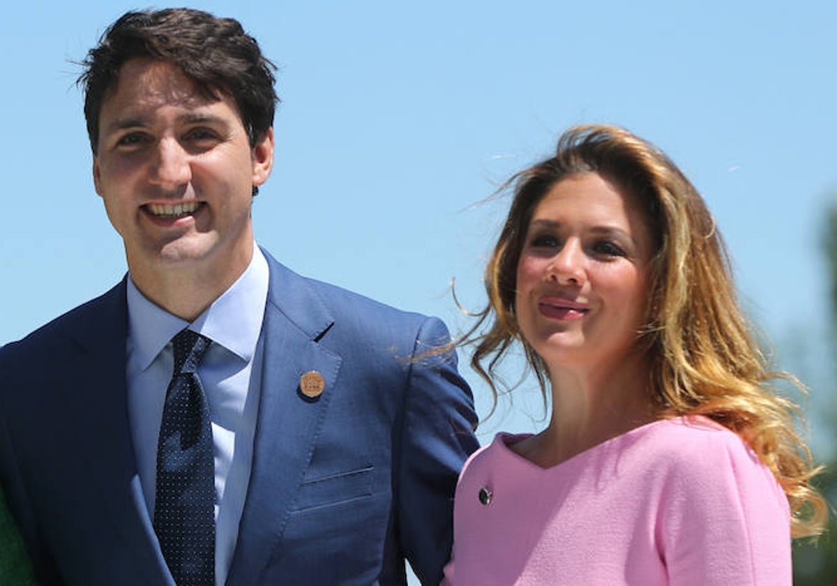 Justin Trudeau y su exesposa, Sophie Grégoire Trudeau