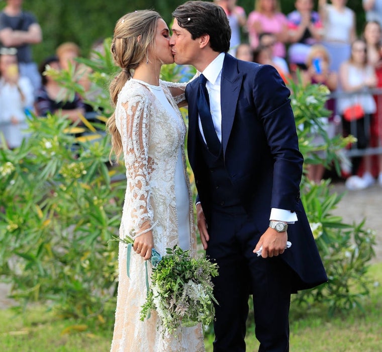 María Pombo y Pablo Castellano el día de su boda