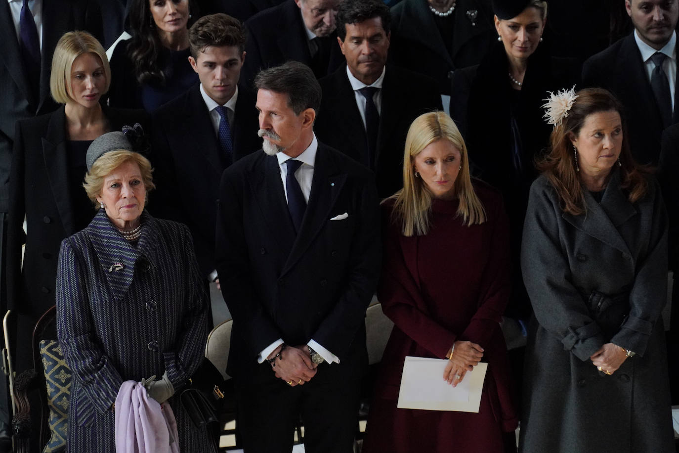 Todos los asistentes al funeral por Constantino de Grecia en Windsor, en imágenes