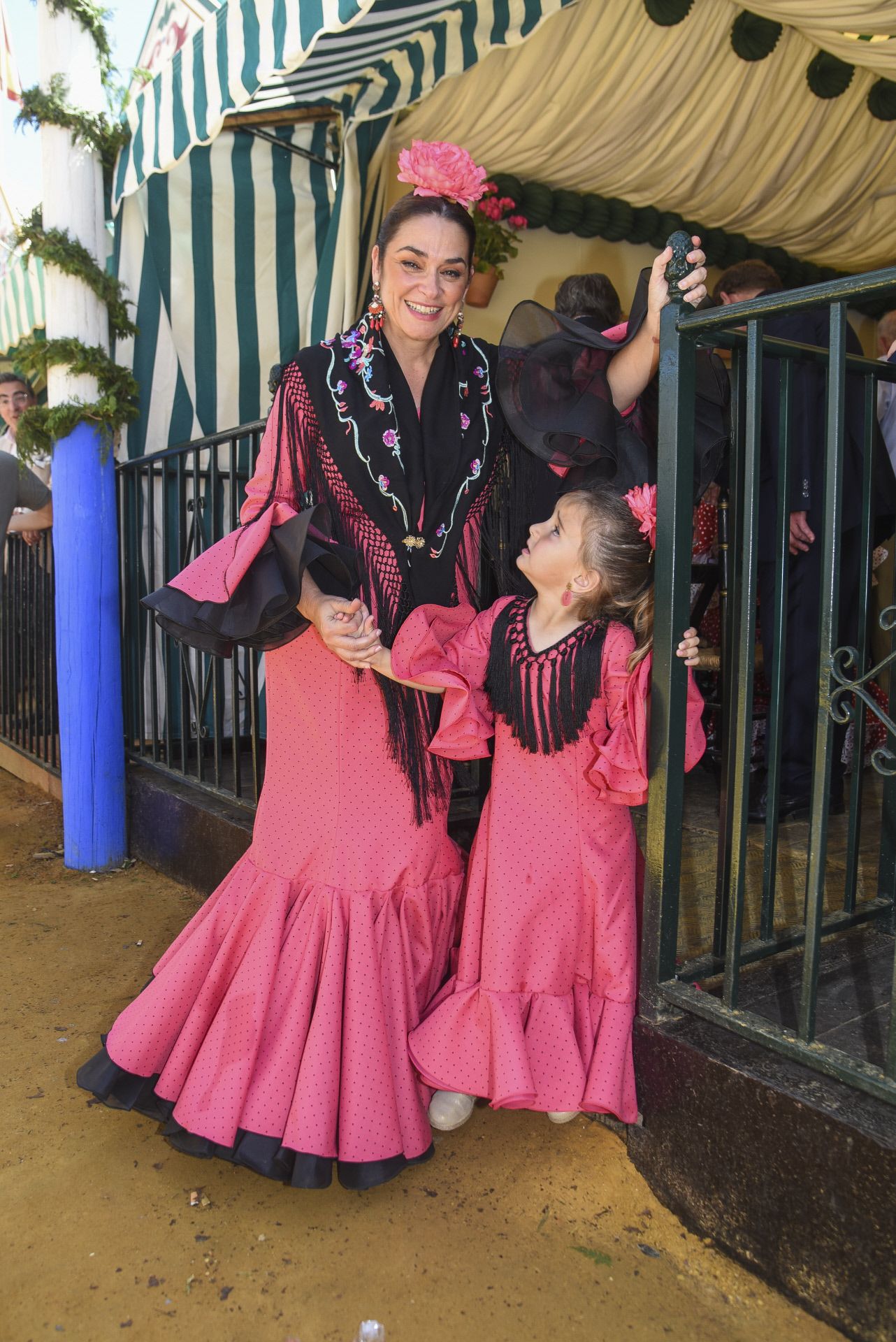 Toñi Moreno junto a su hija