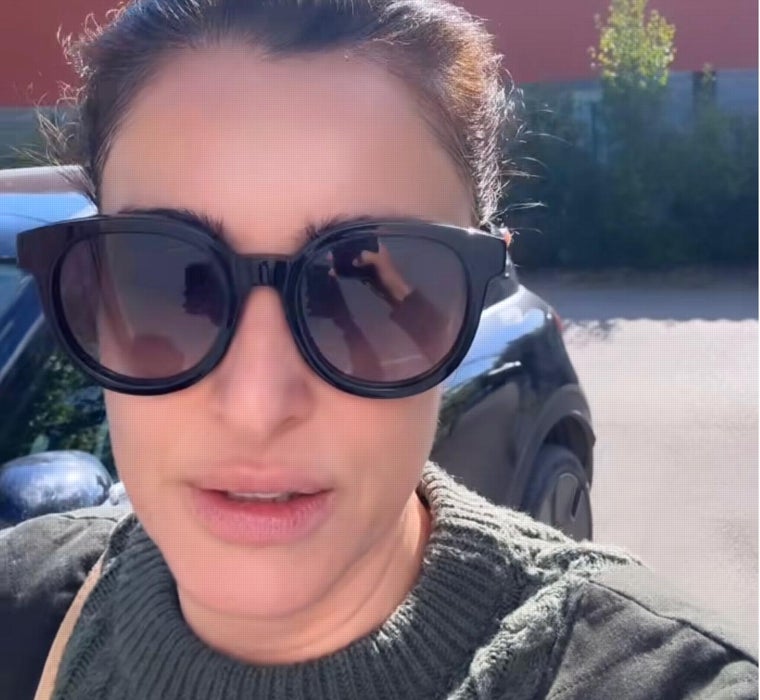 Blanca Romero en un directo en sus redes sociales
