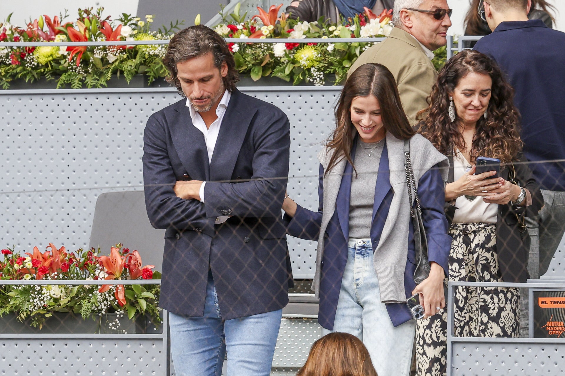 Feliciano López y Sandra Gago