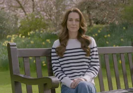 Kate Middleton en el vídeo en el que anuncia que padece cáncer