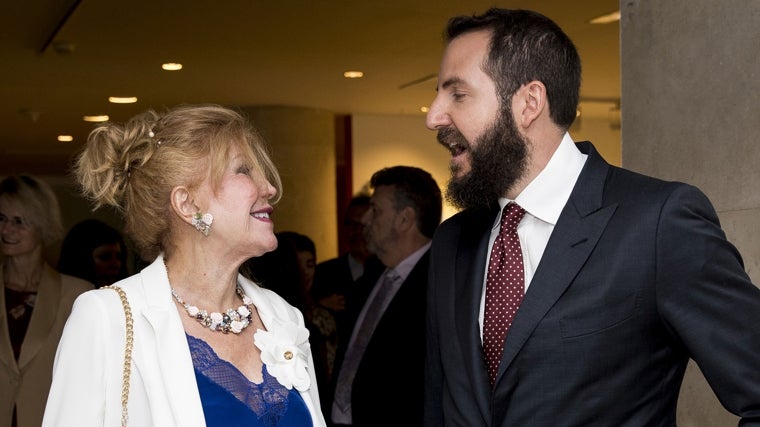 Carmen Cervera y Borja Thyssen en 2018