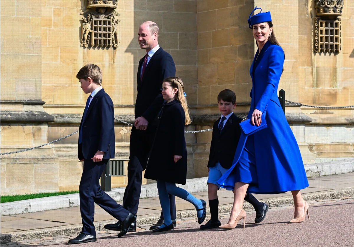 Los Príncipes de Gales y sus hijos, en una imagen del pasado año.