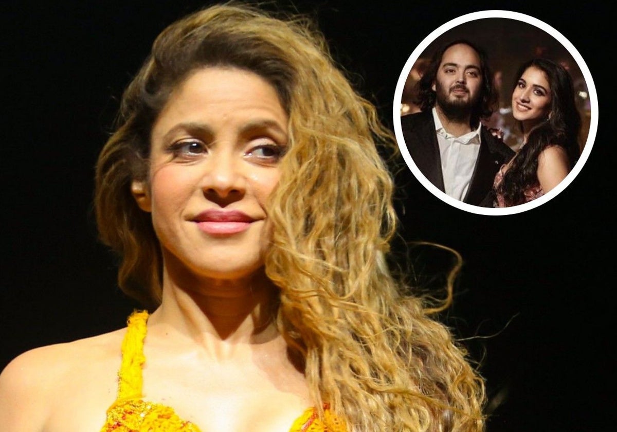 Shakira y los novios, Anant Ambani y Radhika Merchant