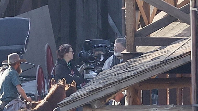 Alec Baldwin en el set de Rust