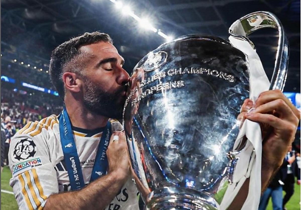 Dani Carvajal, fuera del campo: su mujer, sus hijos y su padre que se hizo famoso en la final de la Champions