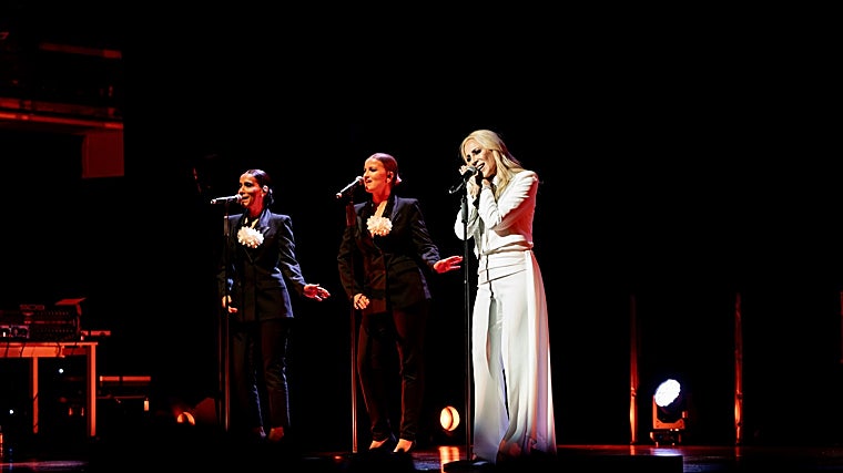 Marta Sánchez durante el concierto