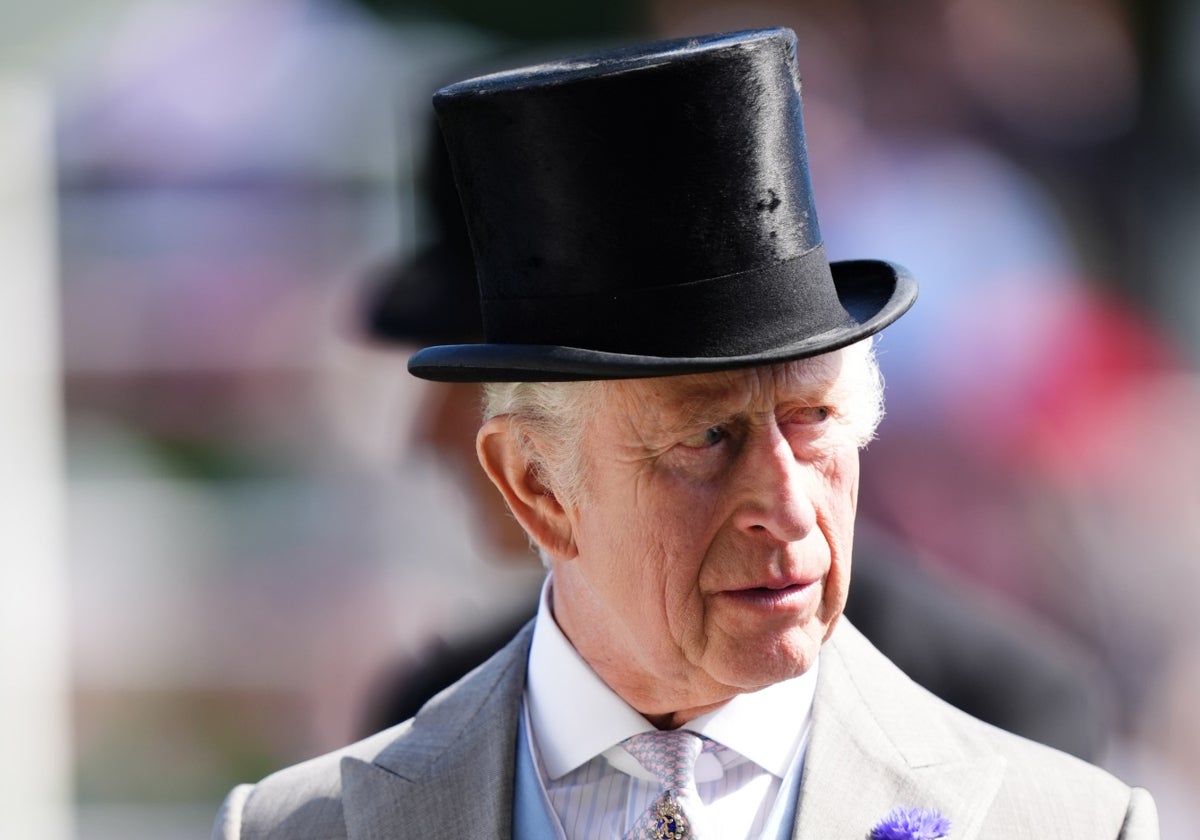 Rey Carlos III durante el Royal Ascot 2024