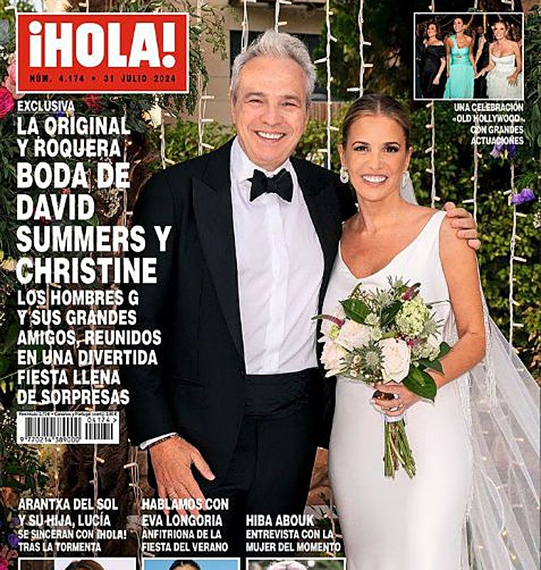 David Summers y Christine Cambeiro en la portada de '¡Hola!'
