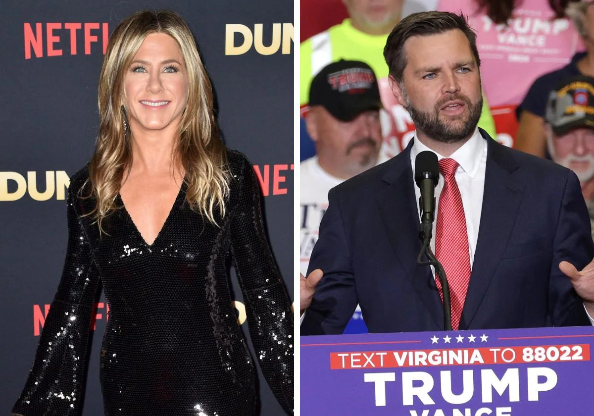 Jennifer Aniston arremete contra JD Vance, el número 2 de Trump, por  calificar de «desgraciadas» a las mujeres sin hijos