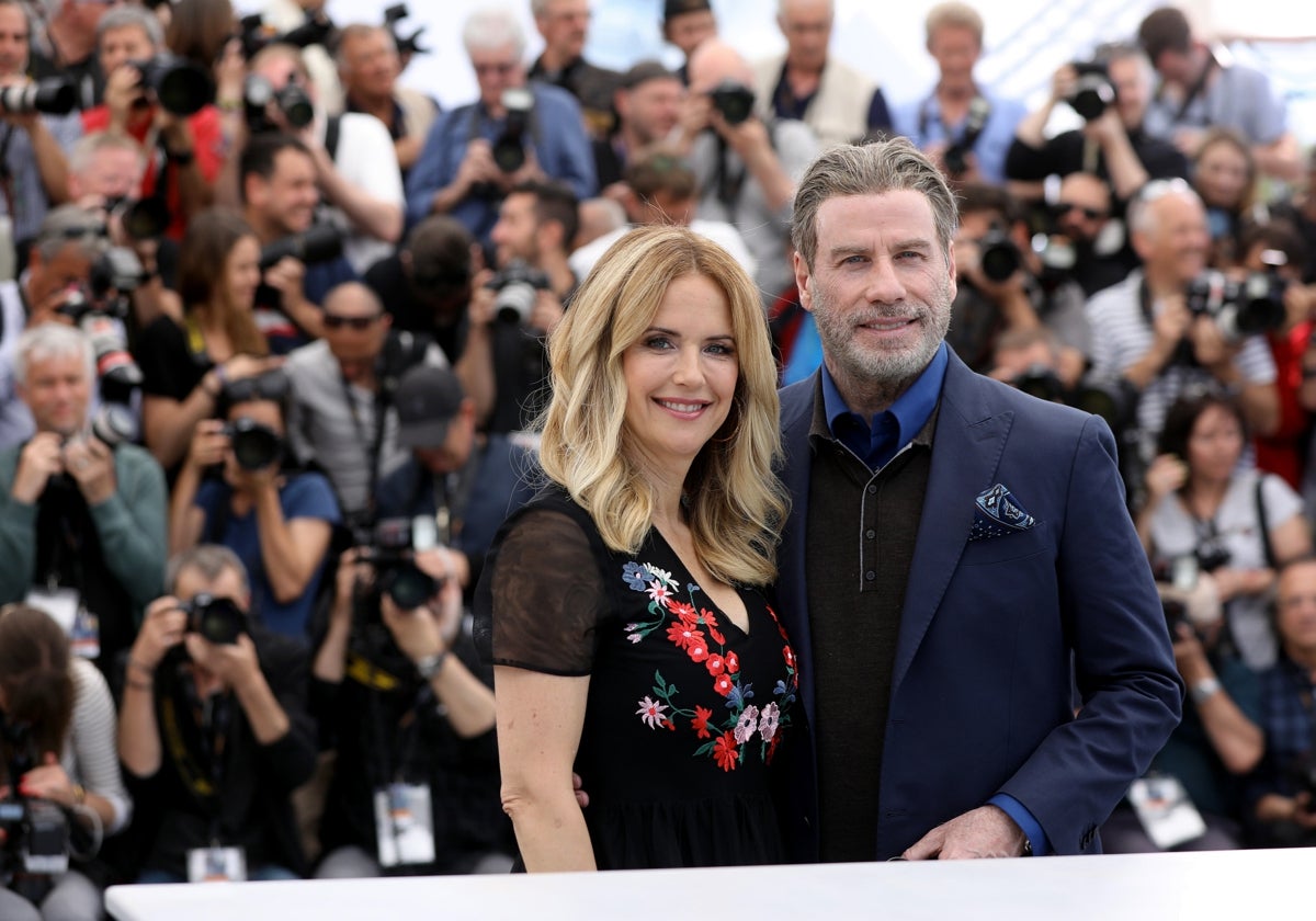 Kelly Preston y John Travolta en el Festival de Cannes, 2018