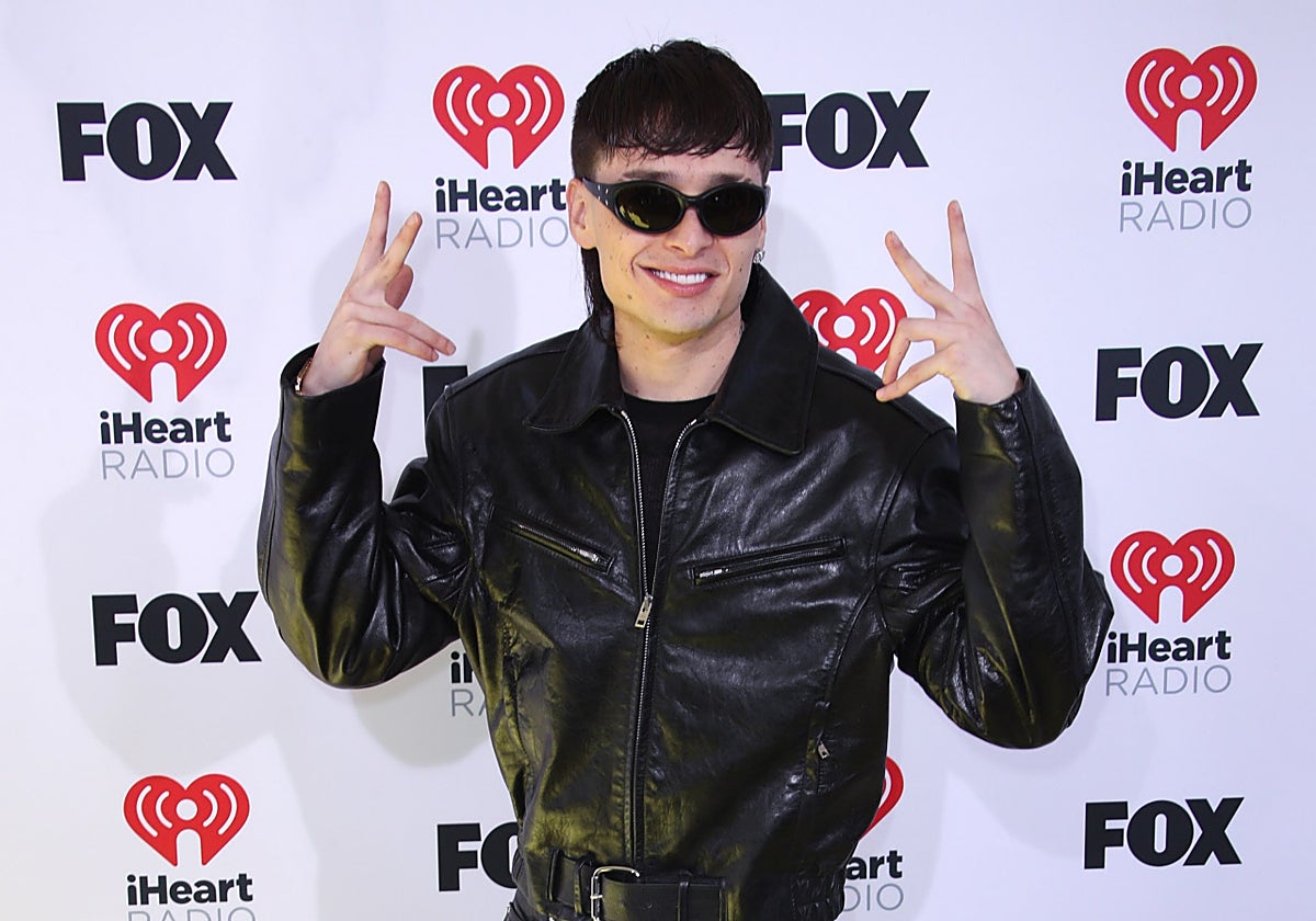 Peso Pluma, en los iHeart Radio Awards de Los Ángeles en abril de este año.