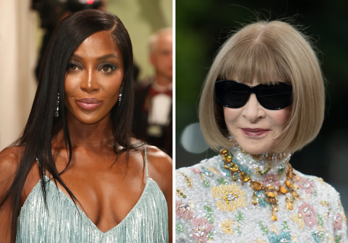 Naomi Campbell y Anna Wintour