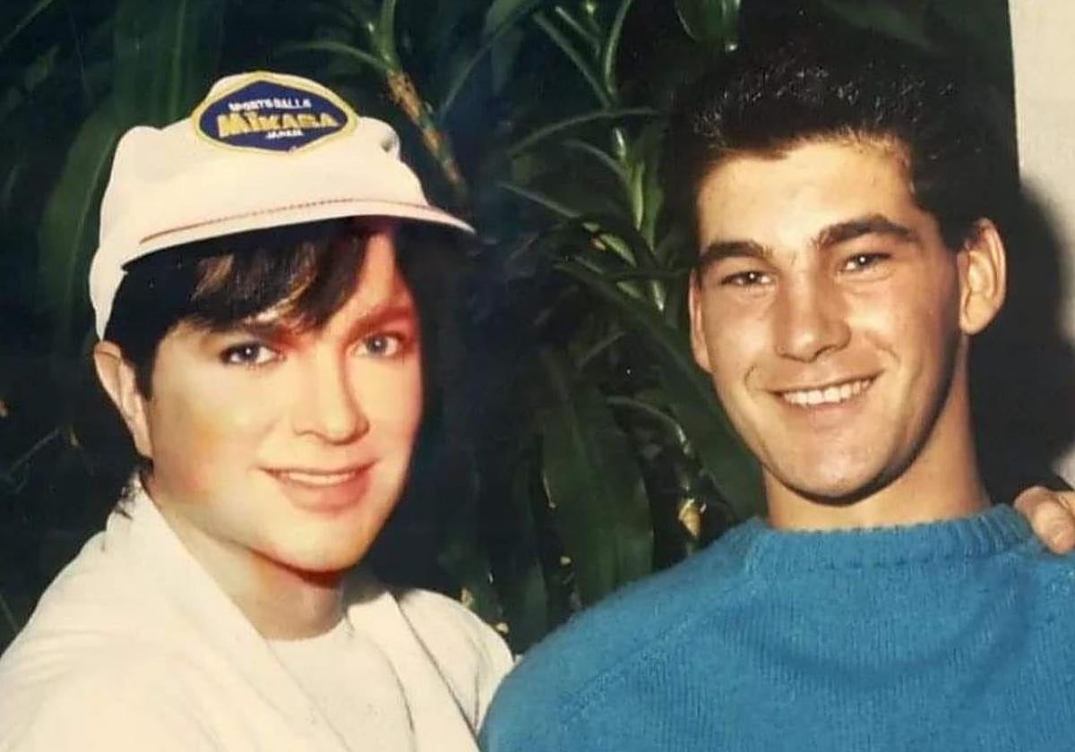 Camilo Sesto junto a su sobrino Óscar Francés Blanes