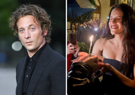 Jeremy Allen White, el gran ausente en el cumpleaños de Rosalía, es pillado besándose con una actriz