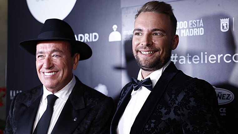 Félix Ramiro y José María Almoguera, al final del desfile.