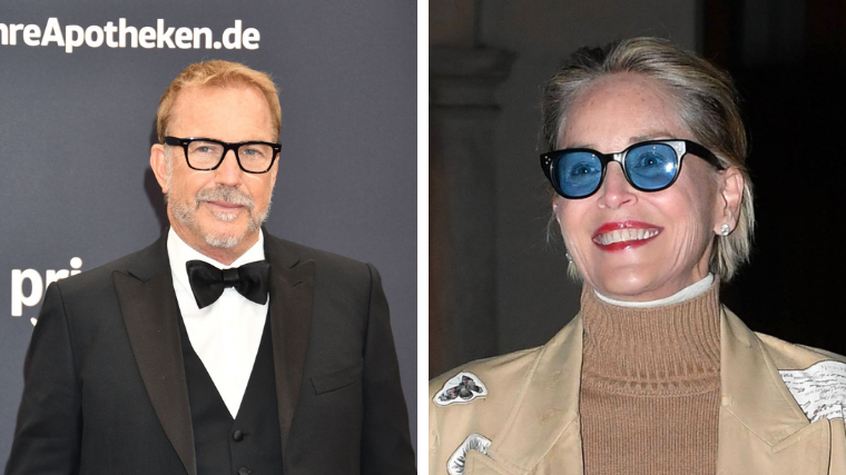 Sharon Stone y Kevin Costner: los coqueteos de la nueva pareja de Hollywood