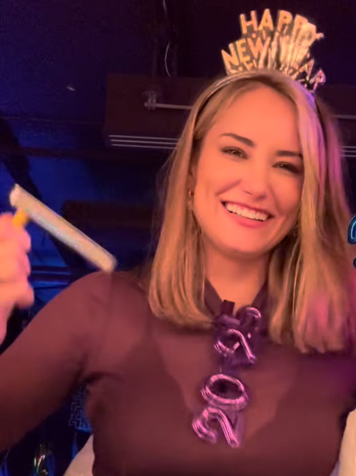 Alba Carrillo dando la bienvenida a 2025