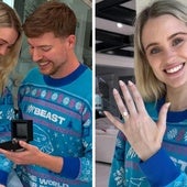 El conocido 'youtuber' MrBeast y su novia Thea Booysen anuncian su compromiso