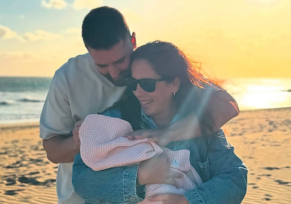 David Rodríguez, Anabel Pantoja y su hija