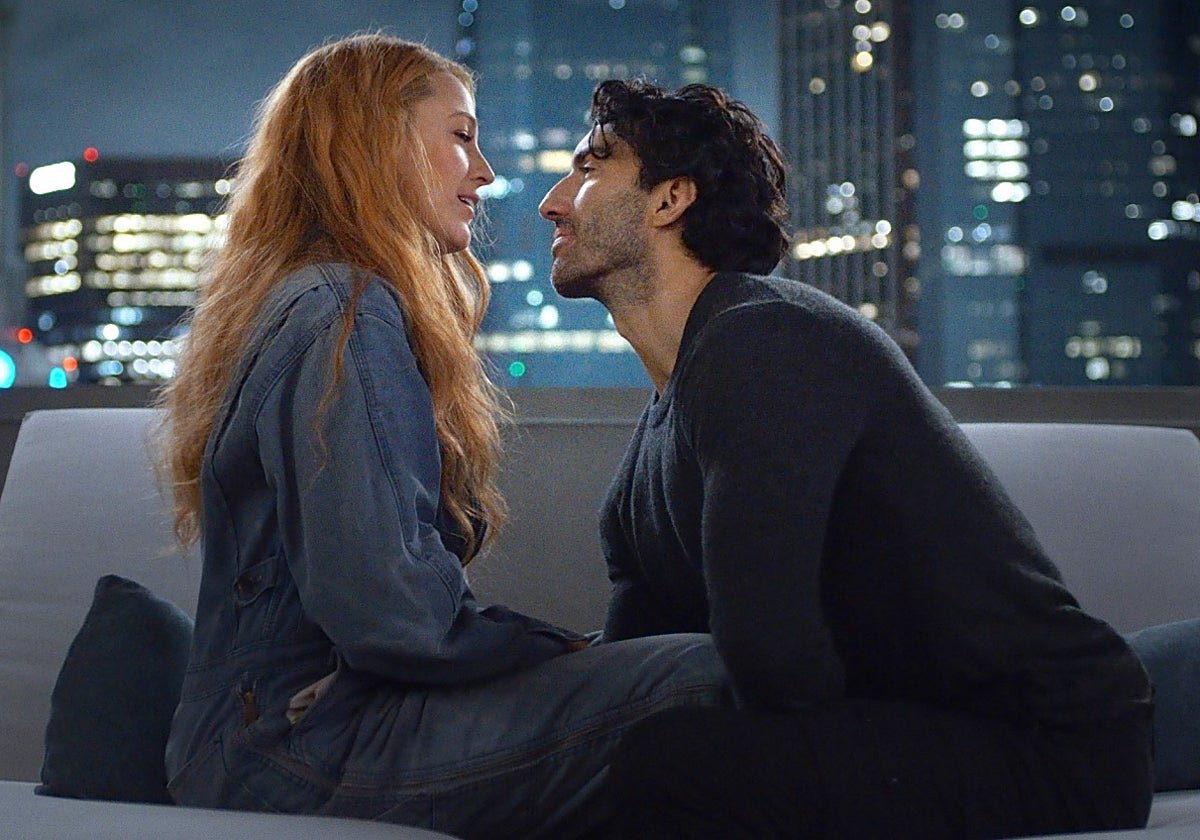 Blake Lively y Justin Baldoni, en una escena de 'It ends with us'.