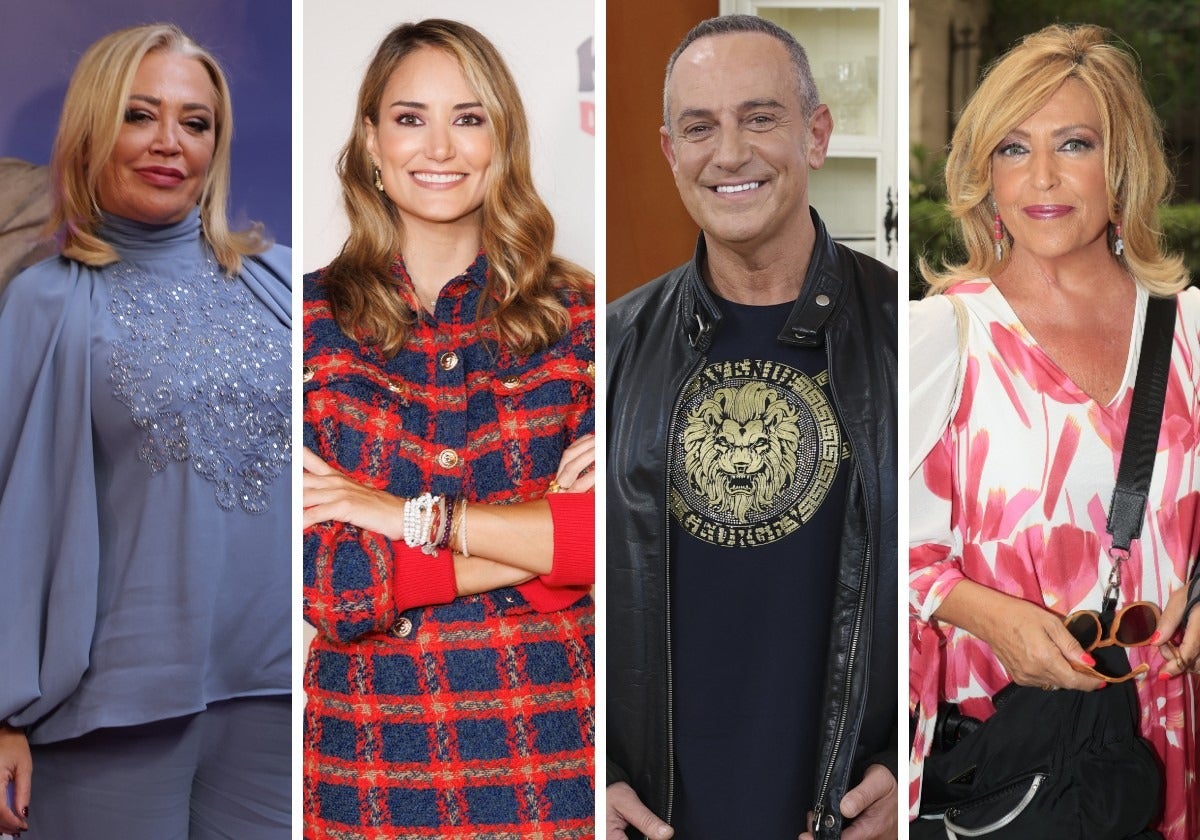 De izquierda a derecha, Belén Esteban, Alba Carrillo, Víctor Sandoval y Lydia Lozano.