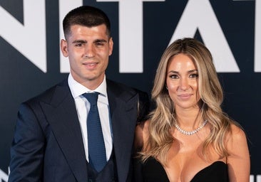 Alice Campello demuestra su amor a Álvaro Morata al cambiar la alfombra roja de los Goya por verle jugar un partido