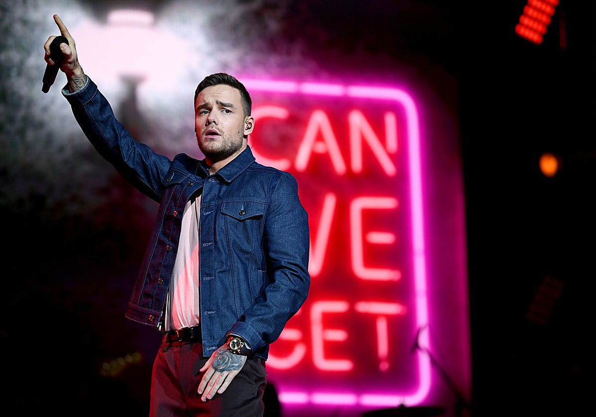 Liam Payne durante un concierto en 2019