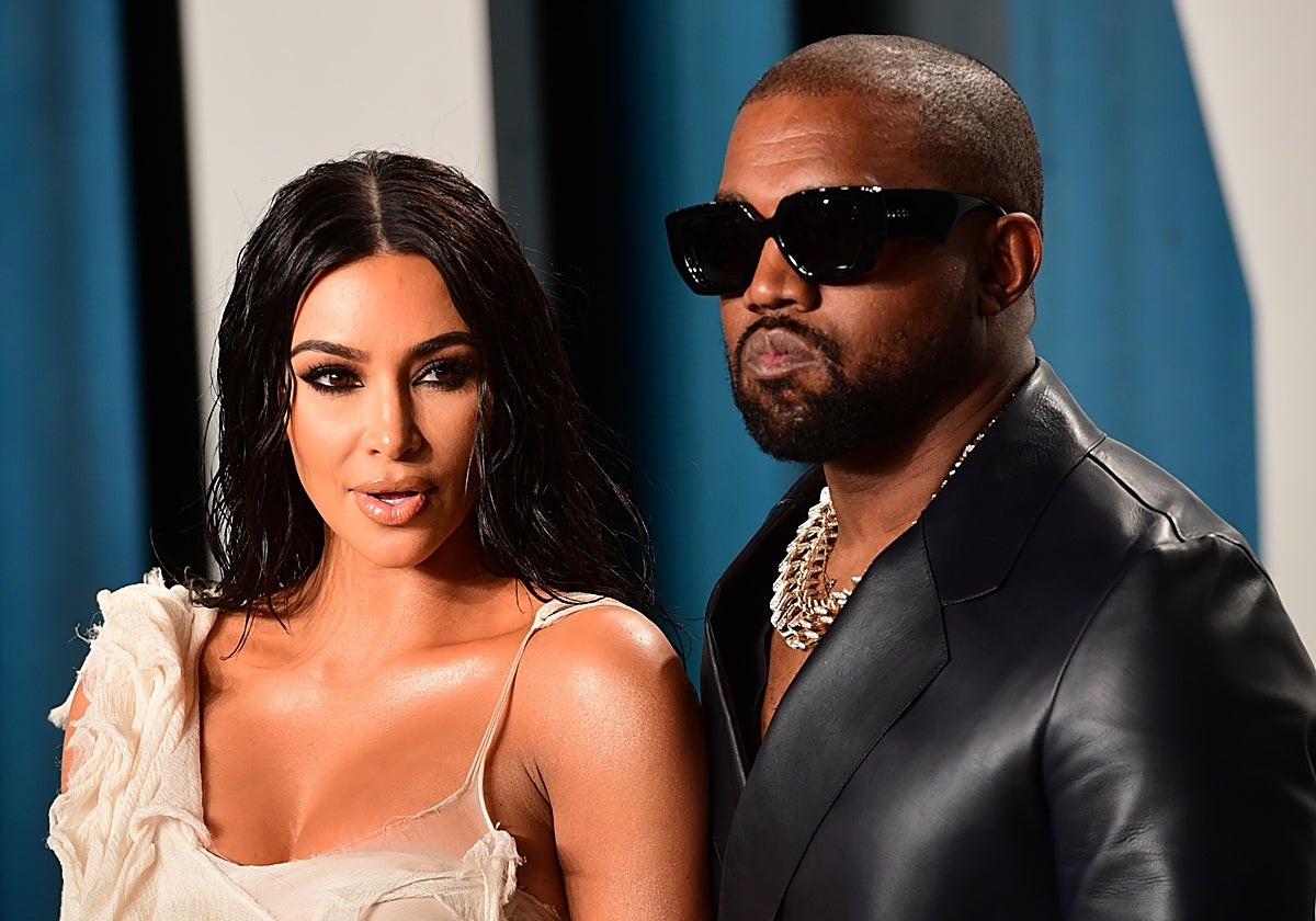 Kim Kardashian y Kanye West, en una imagen de 2020.