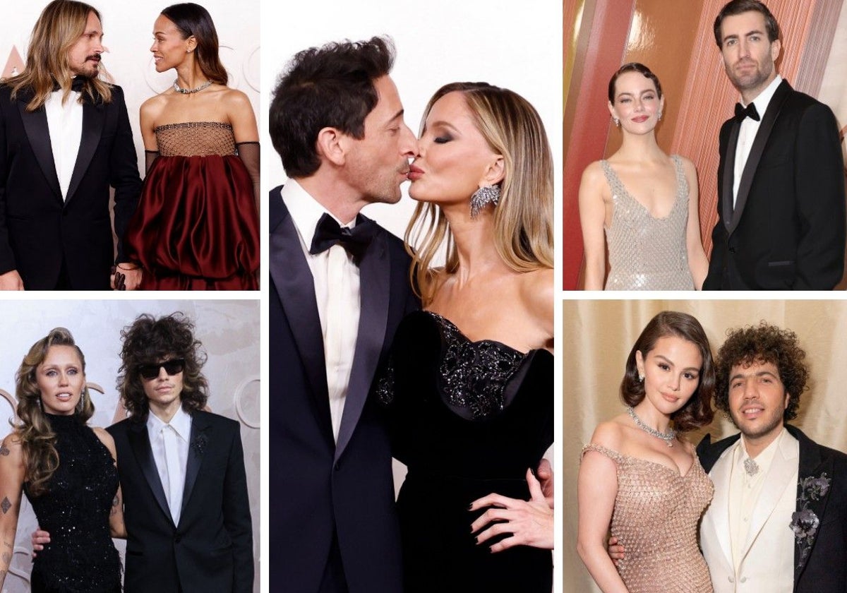 Derroche de amor en los Oscar 2025: la alfombra roja de las parejas