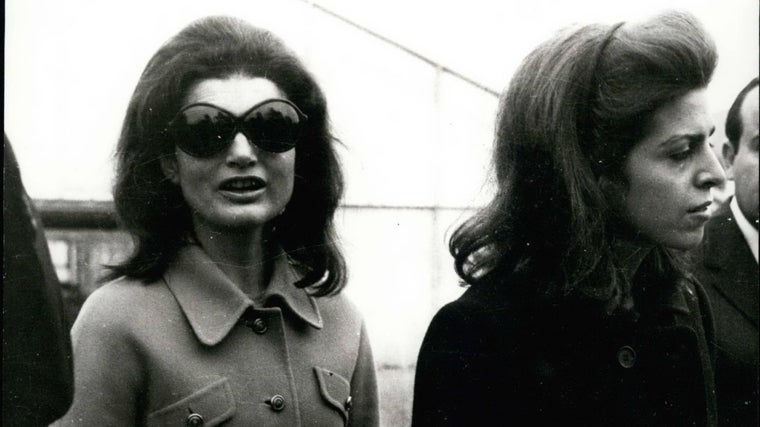 Jacqueline Kennedy y Christina Onassis, tras la muerte de Aristóteles