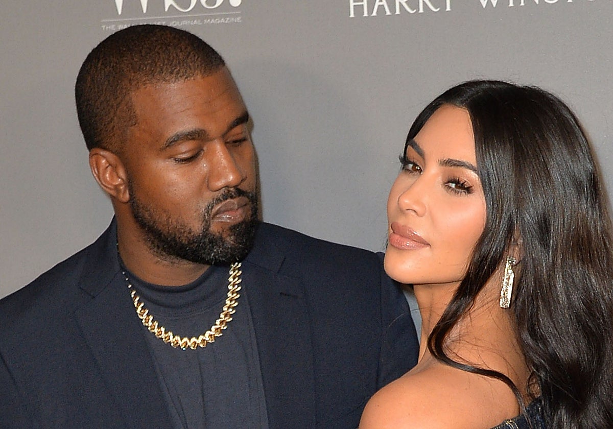 Kanye West y Kim Kardashian, cuando eran marido y mujer.