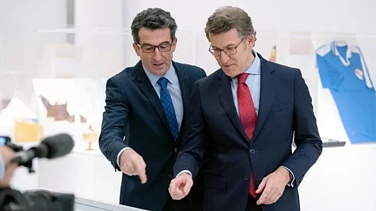 Luis Zahera y Alberto Núñez Feijóo