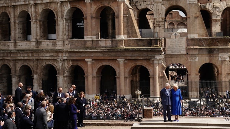 Durante su segunda jornada en Roma visitaron el Coliseo