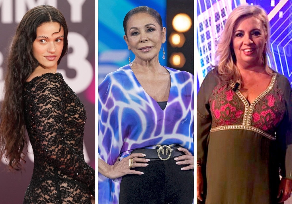 Rosalía, Isabel Pantoja y Carmen Borrego.
