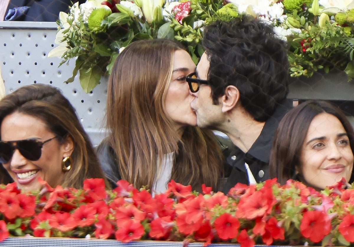 Blanca Suárez y Javier Rey, en el Mutua Madrid Open.