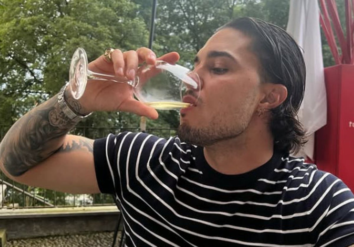 Carlo Costanzia, en Turín en una imagen del Instagram de Alejandra Rubio.