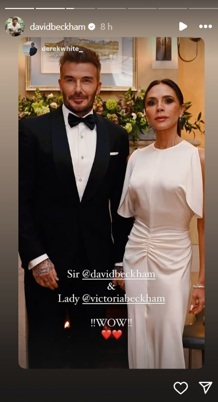 David Beckham y Gary Oldman, nombrados caballeros por el Rey Carlos III
