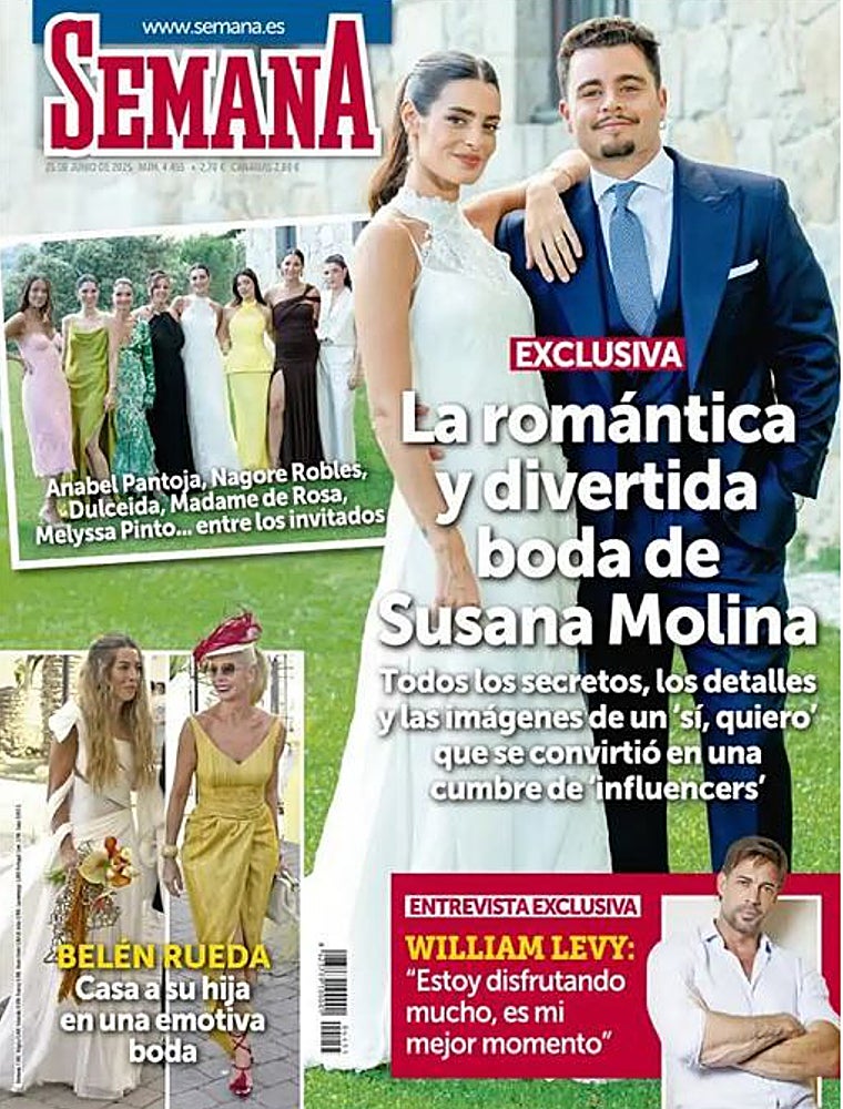 Las bodas de Susana Molina y la hija de Belén Rueda: las revistas de la semana