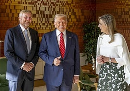 El comentado gesto de Máxima de los Países Bajos riéndose de Trump