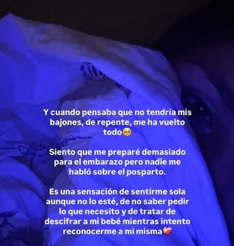 Isa Pantoja se sincera sobre la depresión posparto que le atormenta