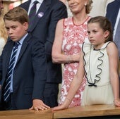 Los gestos que denotan a quién apoyaban George y Charlotte en la final de Wimbledon