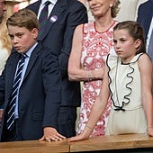 Los gestos que denotan a quién apoyaban George y Charlotte en la final de Wimbledon