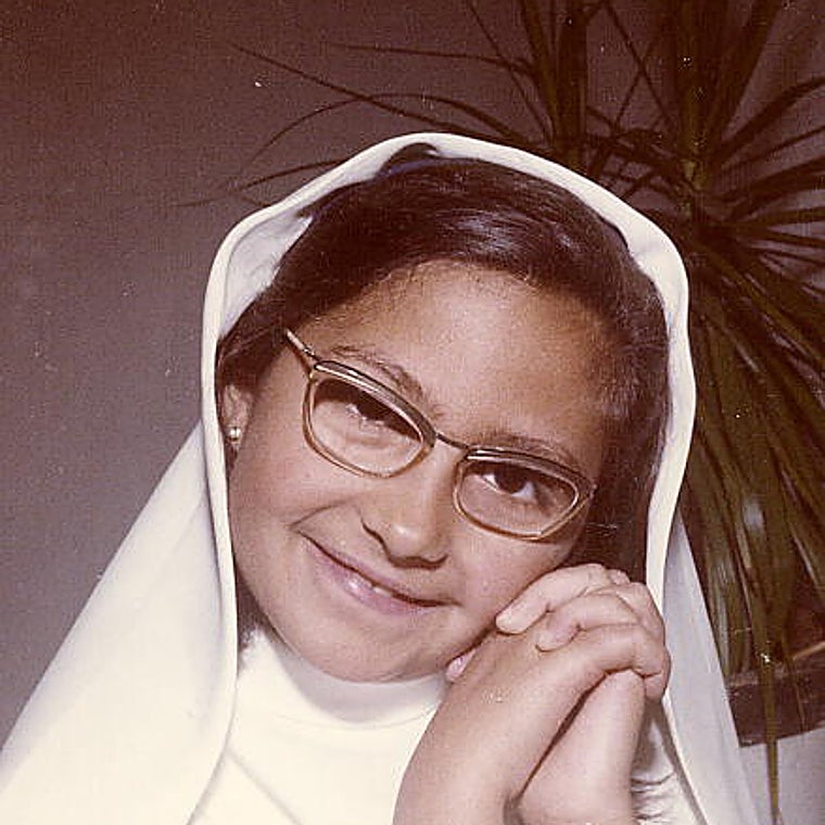 Cristina Higueras de niña